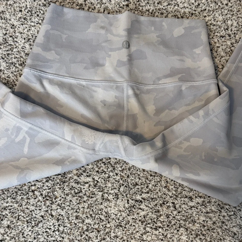 Lululemon Gray Camouflage Leggings